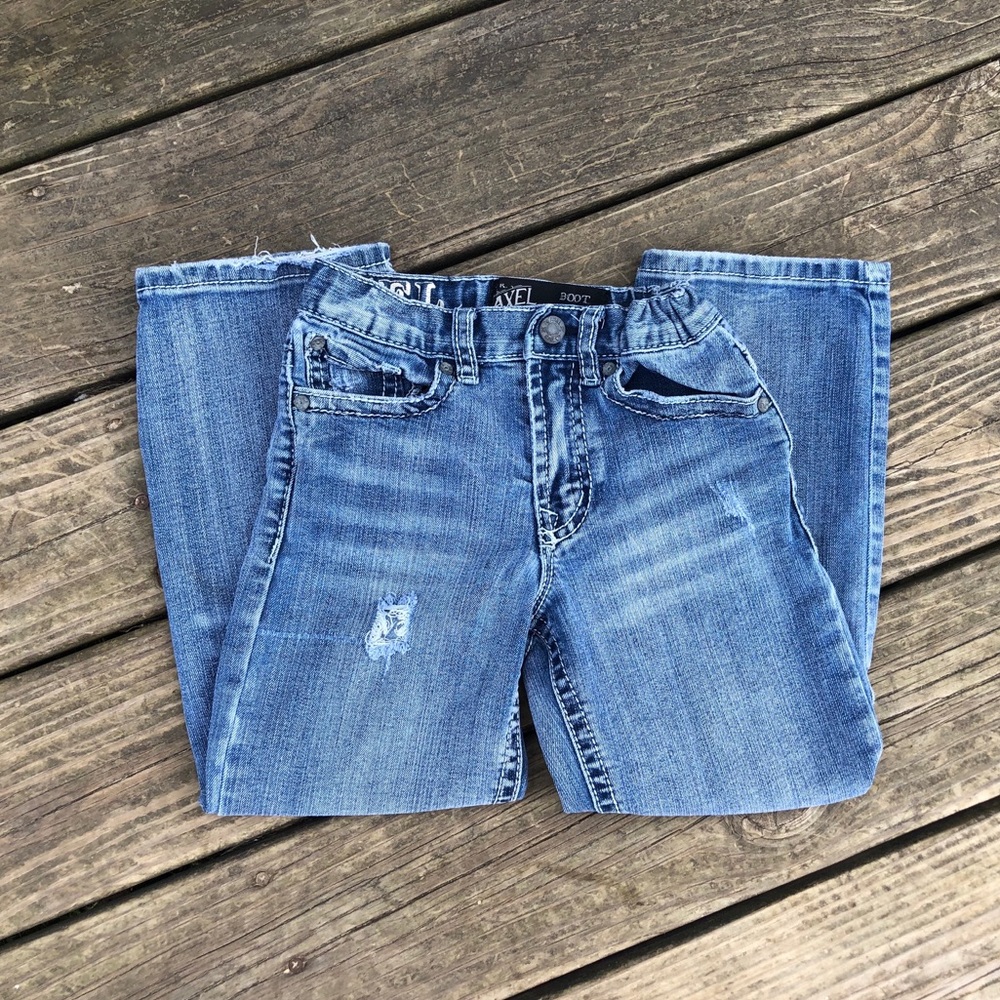 Axel Boys Bootcut Distressed Jeans